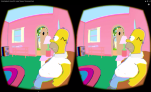Simpsons realtà virtuale 3 Augmenta